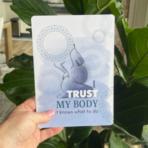 Positive birth affirmation cards